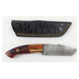 New Custom Damascus Utility Knife with