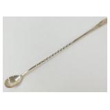 Vintage Gorham Silver Twisted Handle Bar Spoon /