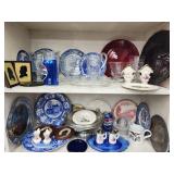 George Washington lot.  Plates, tankards, and