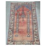 Turkish Prayer Rug, made of  wool and cotton