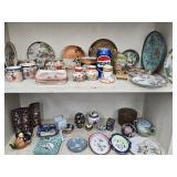 Collection of Asian China, porcelain,  Cloisonne,