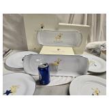 Pottery Barn Reindeer Plates sets - 14 pieces , 4