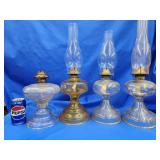 4 kerosene oil lamps.  Pick up only.  Look at the
