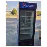 Pepsi one door uprighr cooler look at pictures