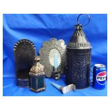 Tin punch electric hanging lamp, tin punch wall