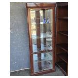 Mirror back Lighted corner display cabinet 4