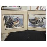 2 Waterfowl prints signed and numbered Mark 87