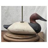 Madison Mitchell Canvasback Decoy  lamp mounted