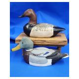 Henry Joseph canvasback Drake decoy 6" L and