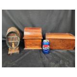 Wood German cask barrel with siphon (missing 2