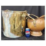 Large Brass Jardiniere with damage and dovetail