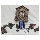 Cuckoo Clock as is has works and weights, missing