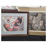 Bird print 20"×17"  by John Sill signed and