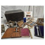 Tool Lot  Starret in box, calipers in box,