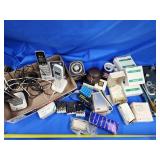 Hardware and Electronic lot.  Brass rings made in