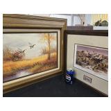 Oil painting Ducks in a swamp signed Hendricks