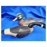 W. L. Gable 1987 wood Duck Decoy and Beth Metzger