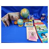 Holiday decor lot.  Christmas,  Easter, tins,