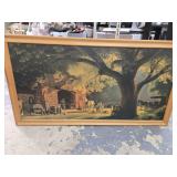 MCM "The Smithy" print on cardboard  of Paul