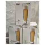 Libbey - 12 Pilsner 14oz. Glasses, 3 stes of 4
