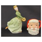 Royal Doulton porcelain figure  "Grace" and Santa