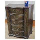 Side cabinet, 5 drawers, with corleen texture