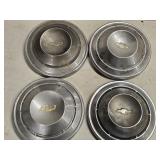 4 Chevrolet hub caps 10.5" diameter look at