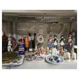 Lot - 4 Sea Captain carvings,  4 Soldiers, 2