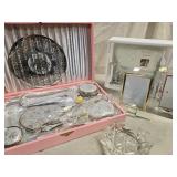 Vintage Dresser set with case, Malden Ocean View