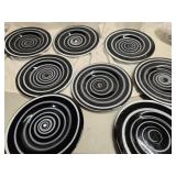 8 Art Glass 10"plates  look at pictures for more