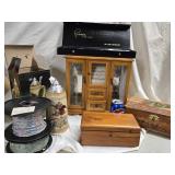 Lot -  2 cedat boxes, Jewelry box dresser,
