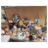 Lot of Holiday decor.   Tins, Santa, bears,