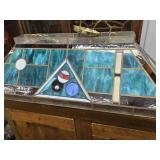 Stain leaded glass Pool Table hanging  lamp by