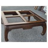 Chippendale style coffee table with 4 beveled