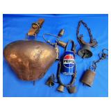 Vintage European Goat / Cow bells.   Various ages