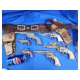 2 "Oh Boy" cast iron toy cap guns, "45 Smoker"cap