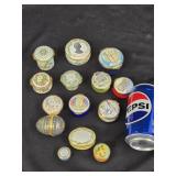13 Enameled Trinket Bixes and 1 Egg, look at