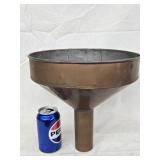 Copper Funnel, large copper funnel look at