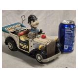 Tin Toy Litho Police No. 5 Battery Operated  as