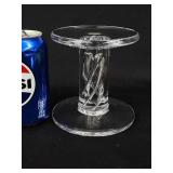 Simon Pearce twist artglass candle holder.