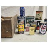 WILL NOT SHIP- 10 Advertising can with contents