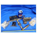 Brass door handles made in Italy,  vintage door