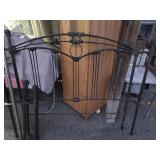 Cast Iron bed bed frame, Pewter Finish Queen