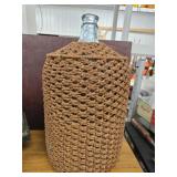 Vintage Water Bottle with Macramae cover look at