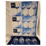 12 Mikasa Cheers  Balloon Wine Glasses 3 sers of