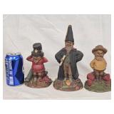 3 Tom Clark Gnomes , Prof 1987, Shorty, Sammy