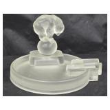 Cigar Tray, Frosted Glass Bear zcigar Ashtray