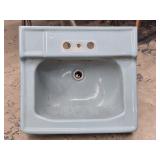 Jadeite Green colored vintage wall mount sink