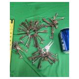 Group of skeleton keys / parsley and other keys.