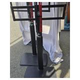 2 free standing portable Television stands look